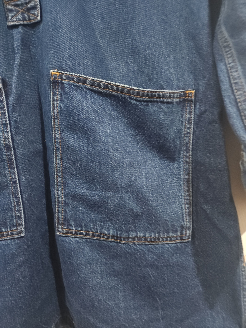 Madewell Blue Denim Button-Front Jacket Dress - Picture 4 of 8